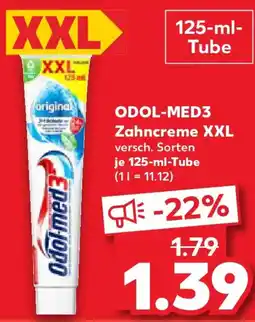 Kaufland ODOL-MED3 Zahncreme XXL Angebot