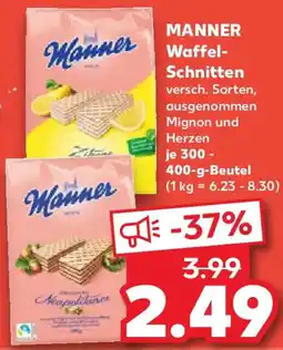 Kaufland MANNER Waffel- Schnitten Angebot