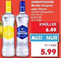 Kaufland GORBATSCHOW Wodka Original oder Citron Angebot