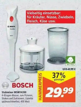 Marktkauf Bosch Stabmixer Msm14200 Angebot