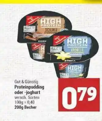 Marktkauf Gut & Günstig Proteinpudding Oder -joghurt Angebot