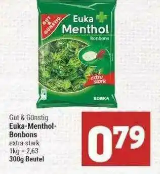 Marktkauf Gut & Günstig Euka-menthol-bonbons Angebot