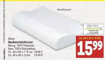 Marktkauf Dekor Nackenstützkissen Angebot