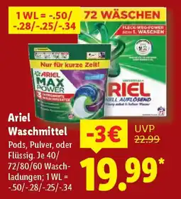 Lidl Ariel Waschmittel Angebot
