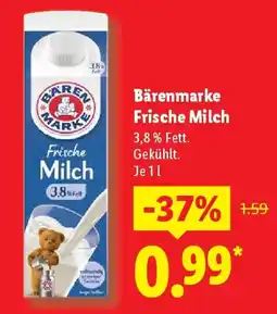 Lidl Bärenmarke Frische Milch Angebot