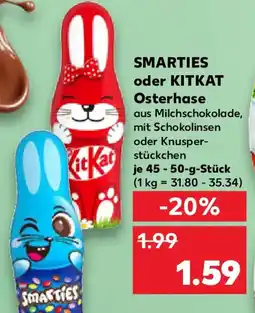 Kaufland SMARTIES oder KITKAT Osterhase Angebot