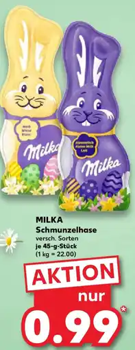 Kaufland MILKA Schmunzelhase Angebot