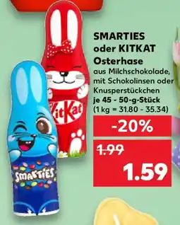 Kaufland SMARTIES oder KITKAT Osterhase Angebot
