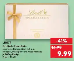 Kaufland LINDT Pralinés Hochfein Angebot