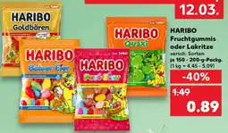 Kaufland HARIBO Fruchtgummis oder Lakritze Angebot