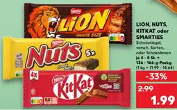 Kaufland LION, NUTS, KITKAT oder SMARTIES Angebot
