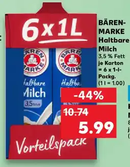 Kaufland BÄREN- MARKE Haltbare Milch Angebot