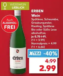 Kaufland ERBEN Wein Angebot