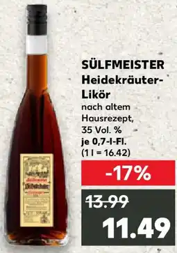 Kaufland SÜLFMEISTER Heidekräuter Likör Angebot