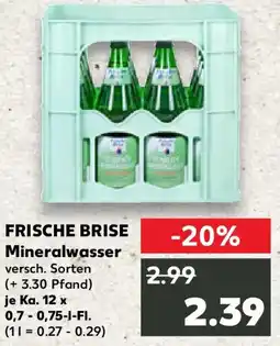 Kaufland FRISCHE BRISE Mineralwasser Angebot