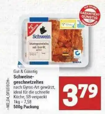 Marktkauf Gut & Günstig Schweinegeschnetzeltes Angebot