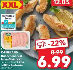 Kaufland K-PURLAND Hähnchenbrust- Innenfilets XXL Angebot