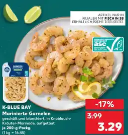 Kaufland K-BLUE BAY Marinierte Garnelen Angebot