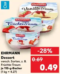 Kaufland EHRMANN Dessert Angebot