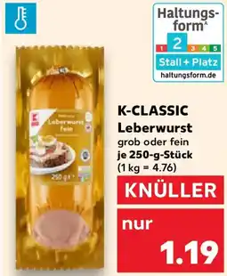 Kaufland K-CLASSIC Leberwurst Angebot
