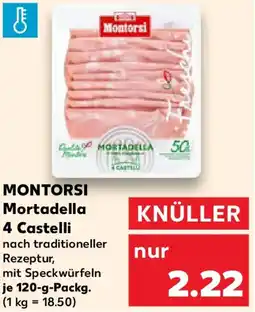 Kaufland MONTORSI Mortadella 4 Castelli Angebot