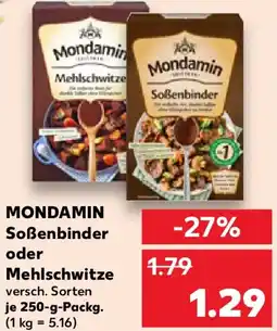 Kaufland MONDAMIN Soßenbinder oder Mehlschwitze Angebot