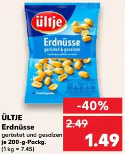 Kaufland ÜLTJE Erdnüsse Angebot