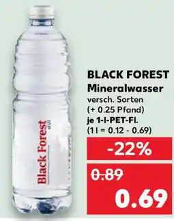 Kaufland BLACK FOREST Mineralwasser Angebot