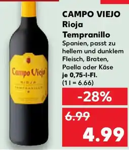 Kaufland CAMPO VIEJO Rioja Tempranillo Angebot