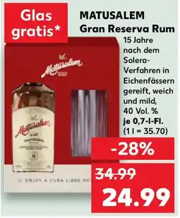 Kaufland MATUSALEM Gran Reserva Rum Angebot