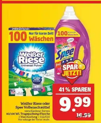 Marktkauf Weißer Riese Oder Spee Vollwaschmittel Angebot