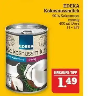 Marktkauf Edeka Kokosnussmilch Angebot