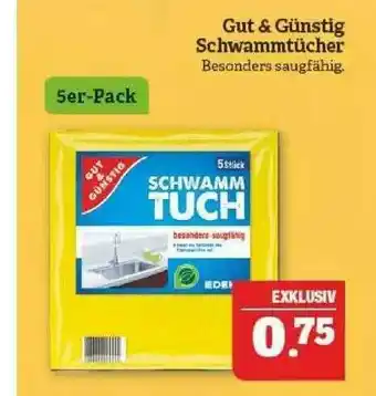 Marktkauf Gut & Günstig Schwammtücher Angebot