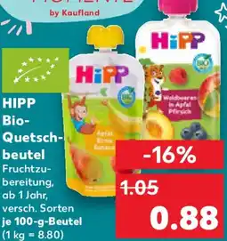 Kaufland HIPP Bio- Quetschbeutel Angebot