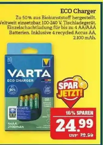 Marktkauf Eco Charger Varta Angebot