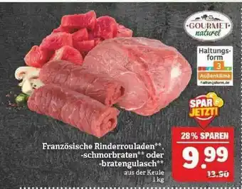 Marktkauf Französische Rinderrouladenschmorbraten Oder -bratengulasch Gourmet Naturel Angebot