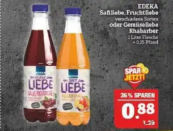 Marktkauf Edeka Saftliebe, Fruchtliebe Oder Gemüseliebe Rhabarber Angebot