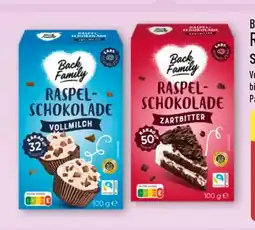 Aldi Nord Back Family Raspelschokolade Angebot