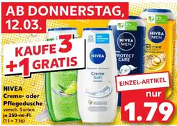 Kaufland NIVEA Creme- oder Pflegedusche Angebot