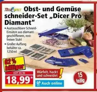 Norma Obst- Und Gemüse Schneider-set „dicer Pro Diamant” Angebot