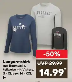 Kaufland MUSTANG Langarmshirt Angebot