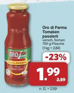 Famila Nord West Oro di Parma Tomaten passiert Angebot