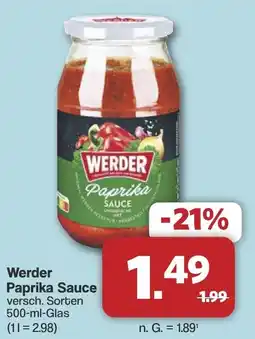 Famila Nord West Werder Paprika Sauce Angebot