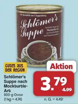 Famila Nord West Schlömer's Suppe nach Mockturtle- Art Angebot