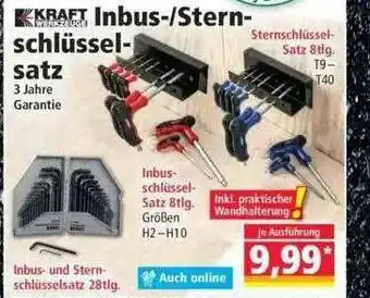 Norma Kraft Inbus- Stern- Schlüssel-satz Angebot