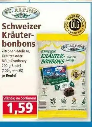 Norma Schweizer Kräuter-bonbons St. Alpine Angebot