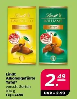 NETTO Lindt alkoholgefüllte Tafel Angebot