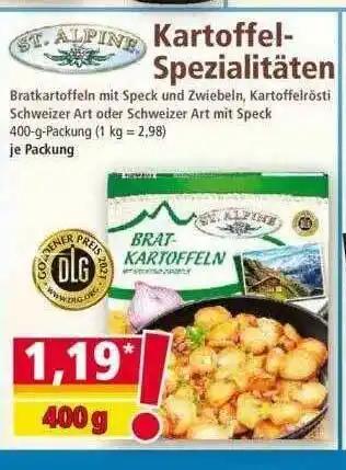 Norma Kartoffel-spezialitäten St. Alpine Angebot