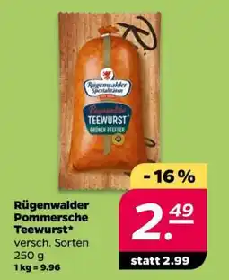 NETTO Rügenwalder Pommersche Teewurst Angebot
