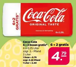NETTO Coca-Cola 6 + 2 Dosen gratis Angebot